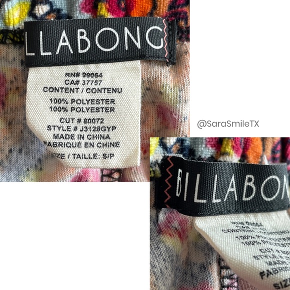 BILLABONG - Gypsy Den - Boho Print Plush Velvet Leggings - Picture 9 of 12